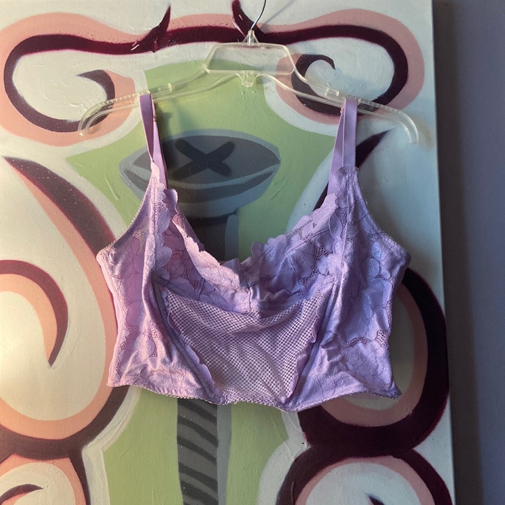 FENTY by Rihanna purple lace corset